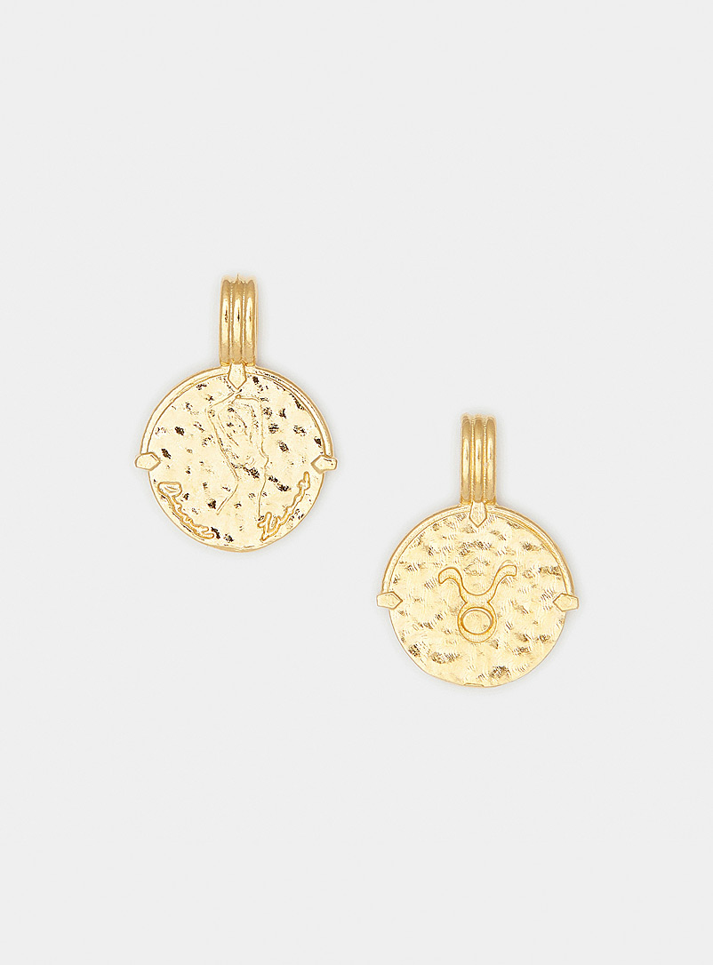 Deux Lions Taurus Gold vermeil zodiac sign pendant necklace See available sizes