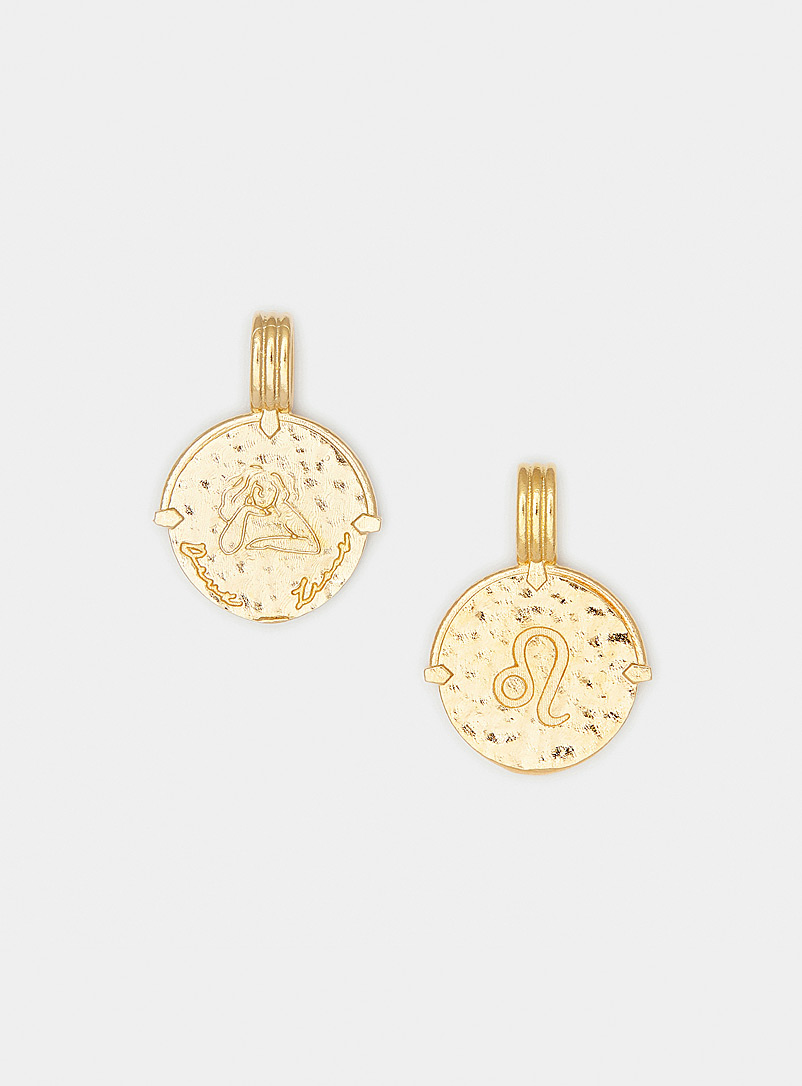 Deux Lions Leo Gold vermeil zodiac sign pendant necklace See available sizes