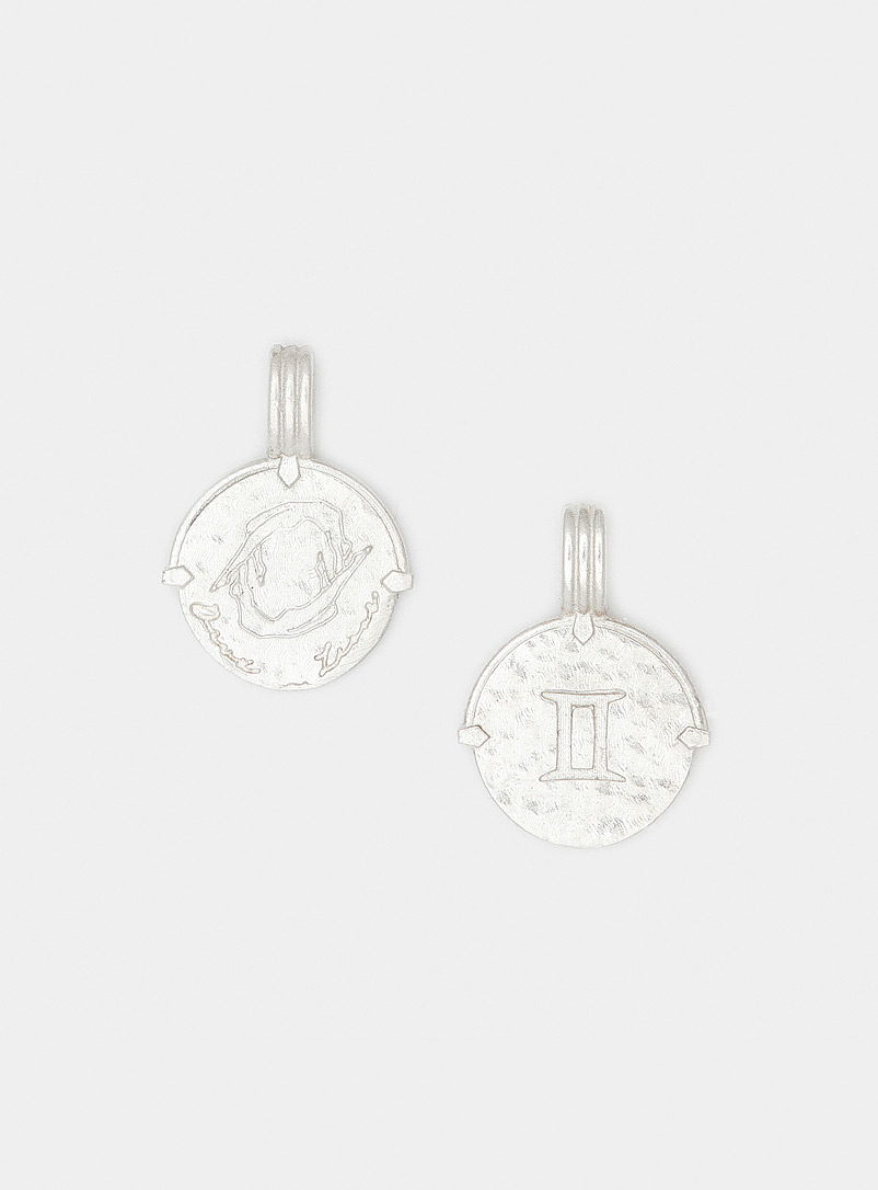 Deux Lions Gemini Sterling silver zodiac sign pendant necklace See available sizes