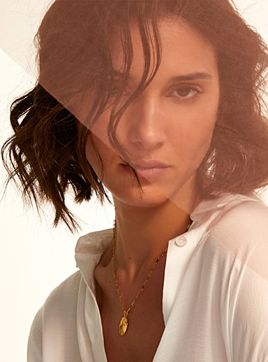 God created woman gold vermeil pendant necklace