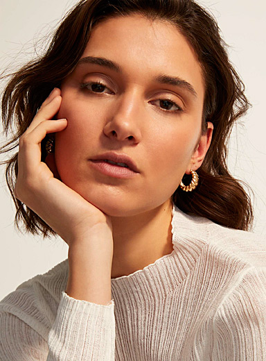 Vermeil gold La&euml;titia earrings