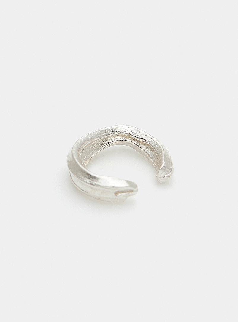 Deux Lions: La manchette d'oreille Edith en argent sterling Argent