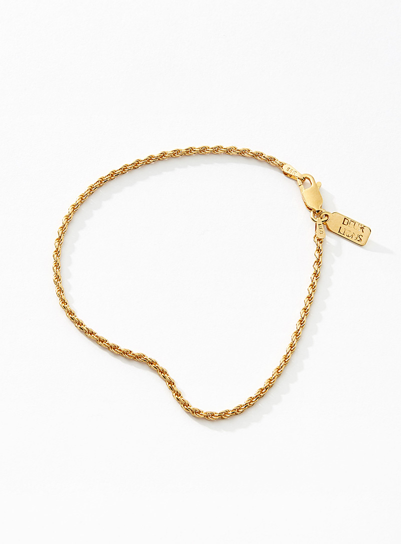 Deux Lions Assorted Vermeil gold Baby Eternal Link chain bracelet
