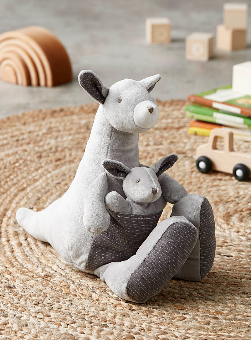 Simons Maison Grey Mommy kangaroo plush toy