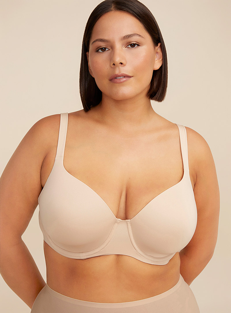 Miiyu Tan Phoenix plus size basic full coverage bra for women