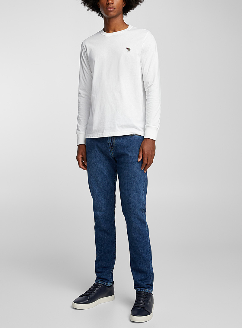 PS Paul Smith Blue Stretch organic cotton tapered jean for men