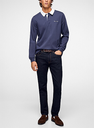 Indigo tapered jean