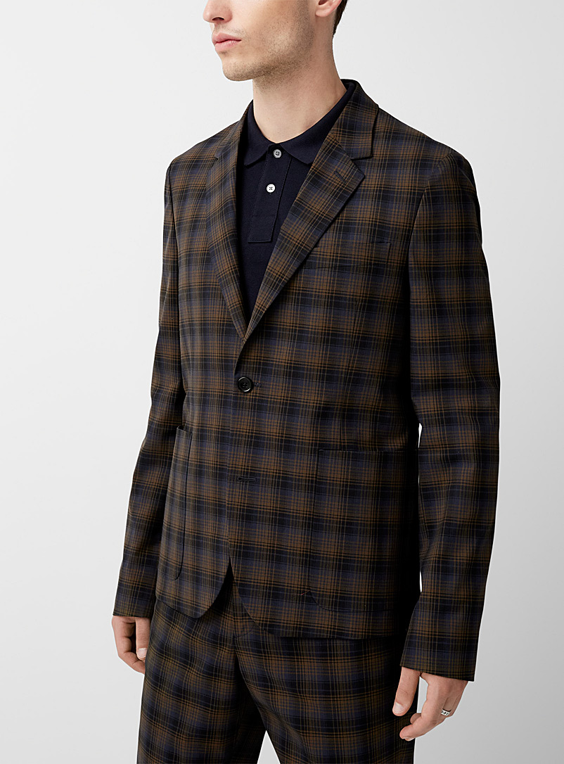 PS Paul Smith Assorted Dark multi-checkered jacket for men