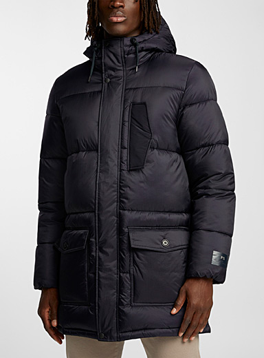 PS Paul Smith Marine Blue Navy quilted jacket for men