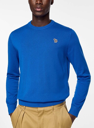 PS Paul Smith Black Zebra patch sweater for men