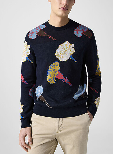 Le chandail jacquard &oelig;illets