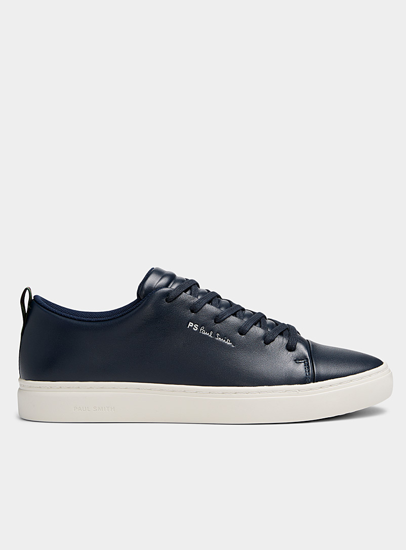 PS Paul Smith Marine Blue Lee navy leather sneakers Men for men