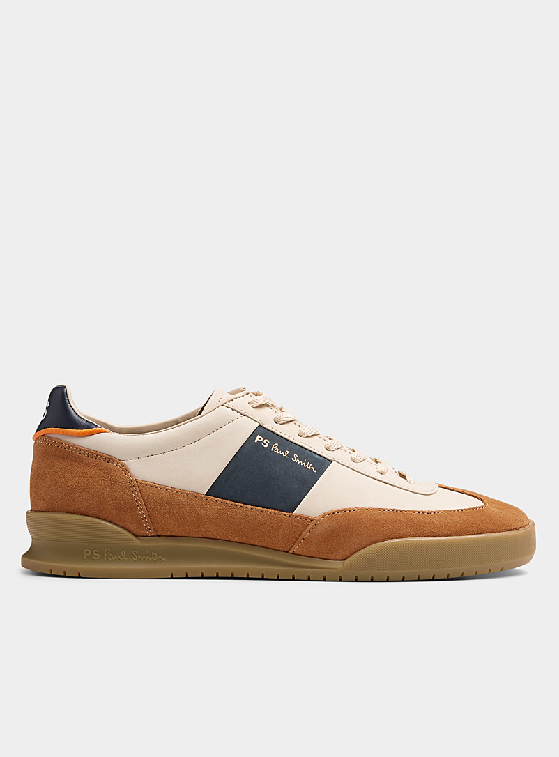 PS Paul Smith Off White Cream and camel Dover sneakers Men for men