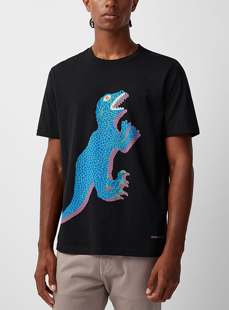 PS Paul Smith Black Dino print T-shirt for men