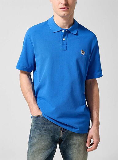 PS Paul Smith Orange Zebra patch polo for men