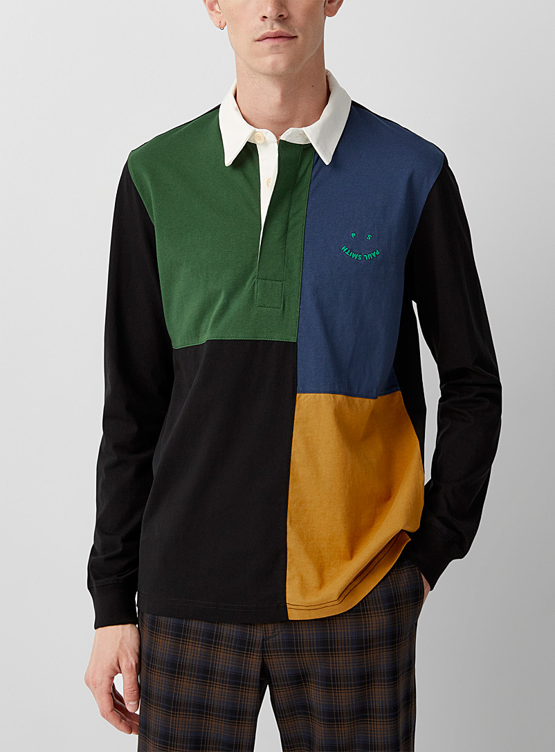 PS Paul Smith: Le polo rugby signature Happy Marine pour homme