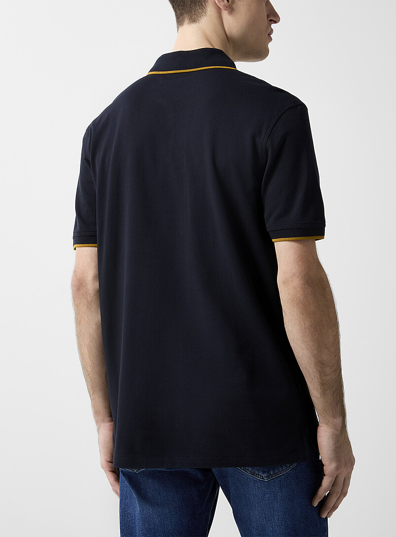 PS Paul Smith: Le polo piqu&eacute; bordures accent Vert pistache - Menthe pour homme