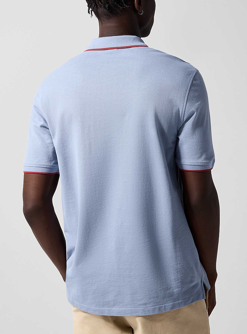 PS Paul Smith: Le polo piqu&eacute; bordures accent Vert pistache - Menthe pour homme