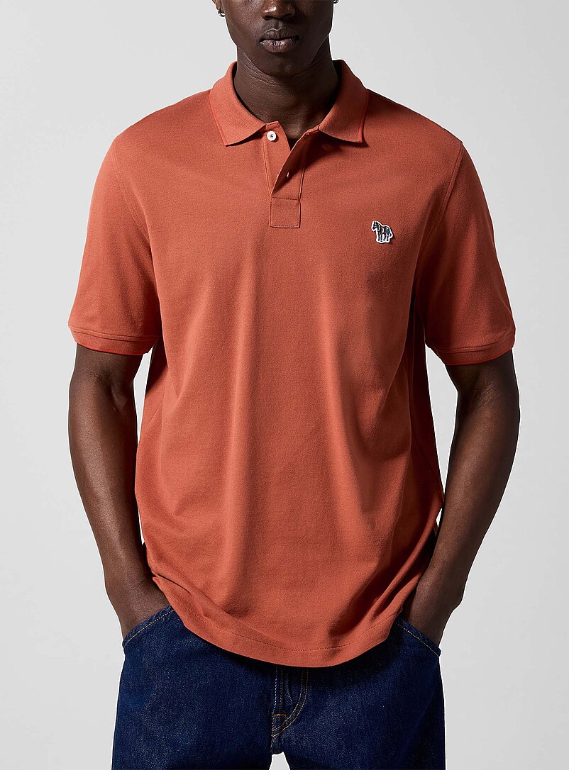 PS Paul Smith: Le polo piqu&eacute; bordures accent Vert pistache - Menthe pour homme