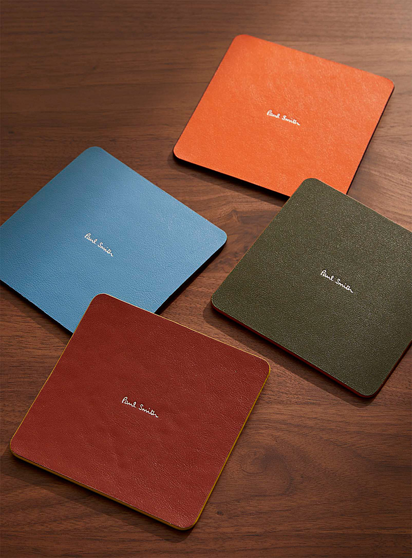 Paul Smith Assorted Colourful coasters Set of 4 for men