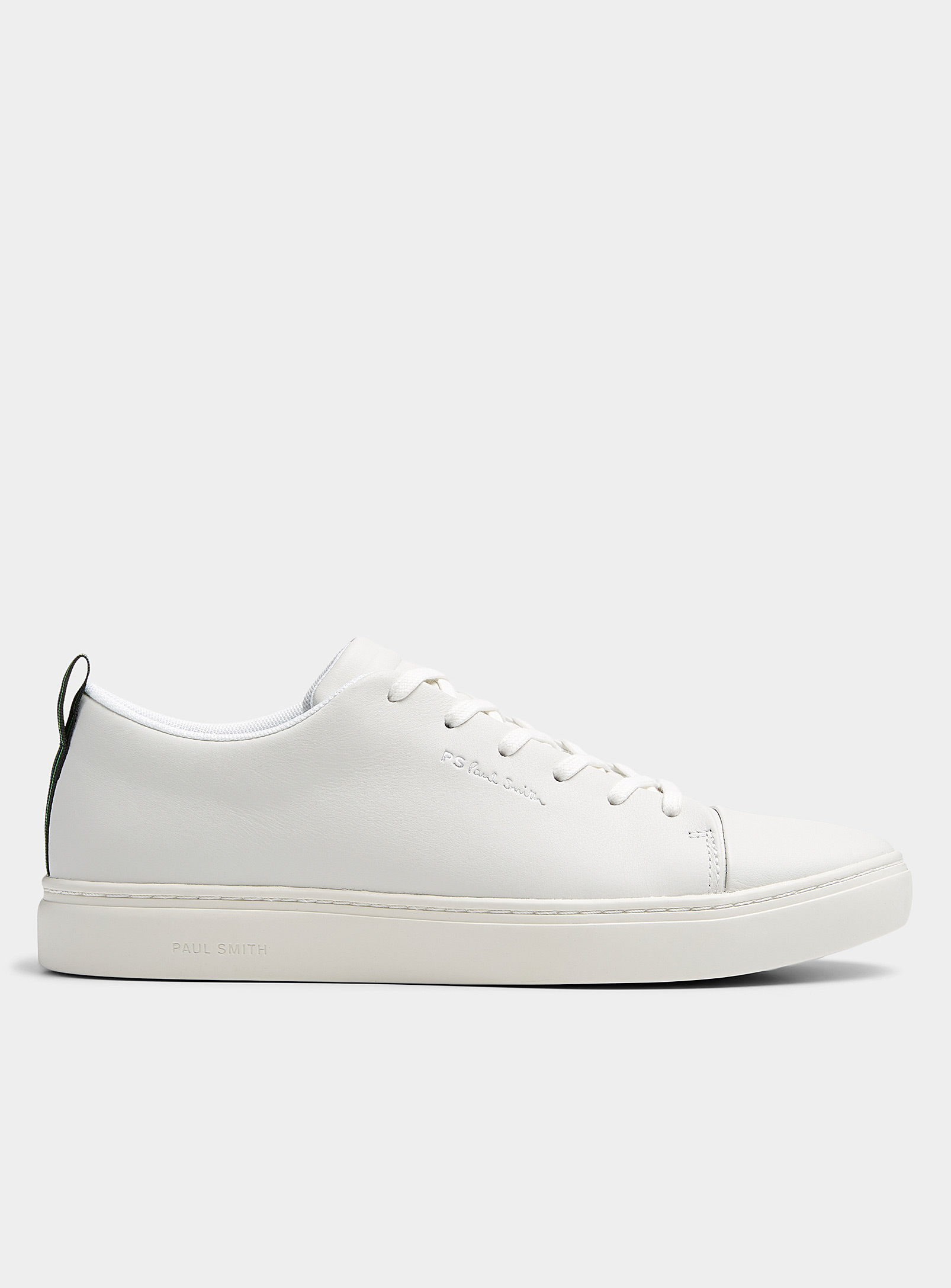 PS Paul Smith - Chaussures Le Sneaker Lee en cuir blanc Homme