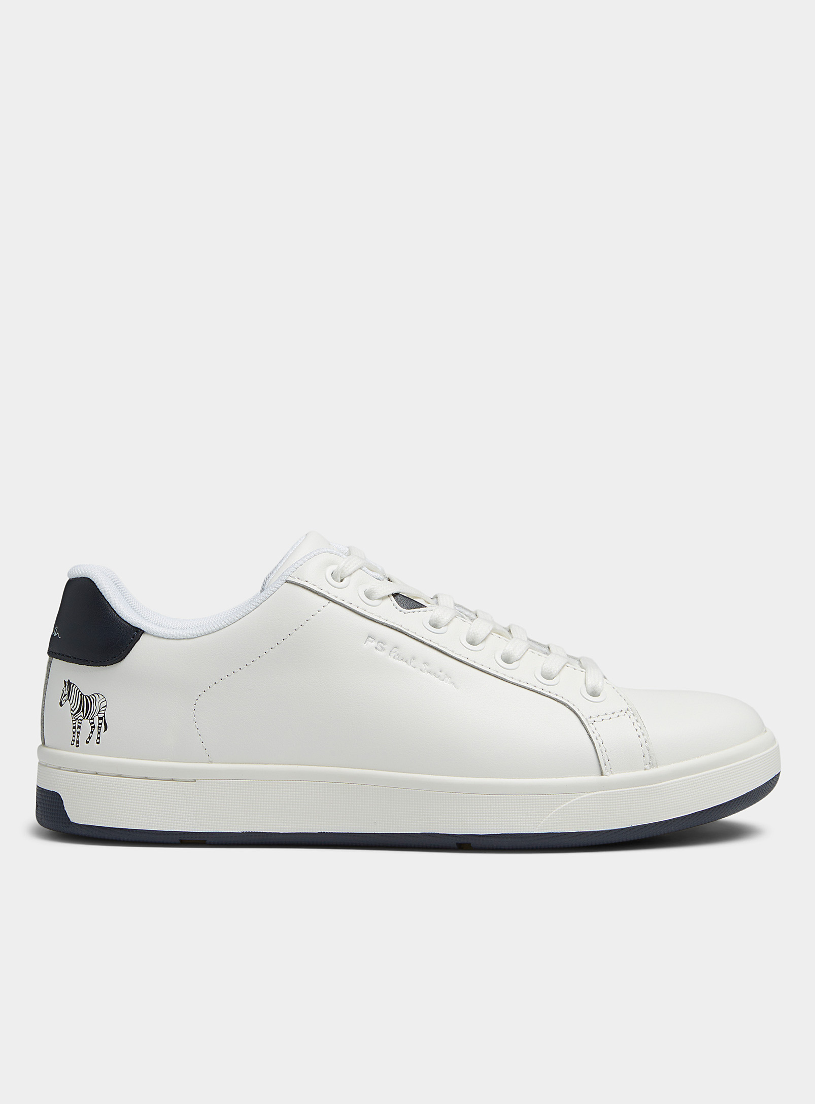 Shop Ps By Paul Smith Albany White Leather Sneakers Men