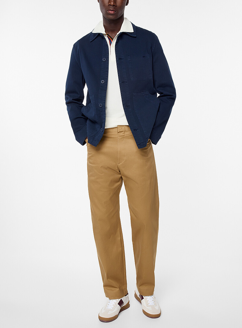 Navy twill chore jacket product image 2