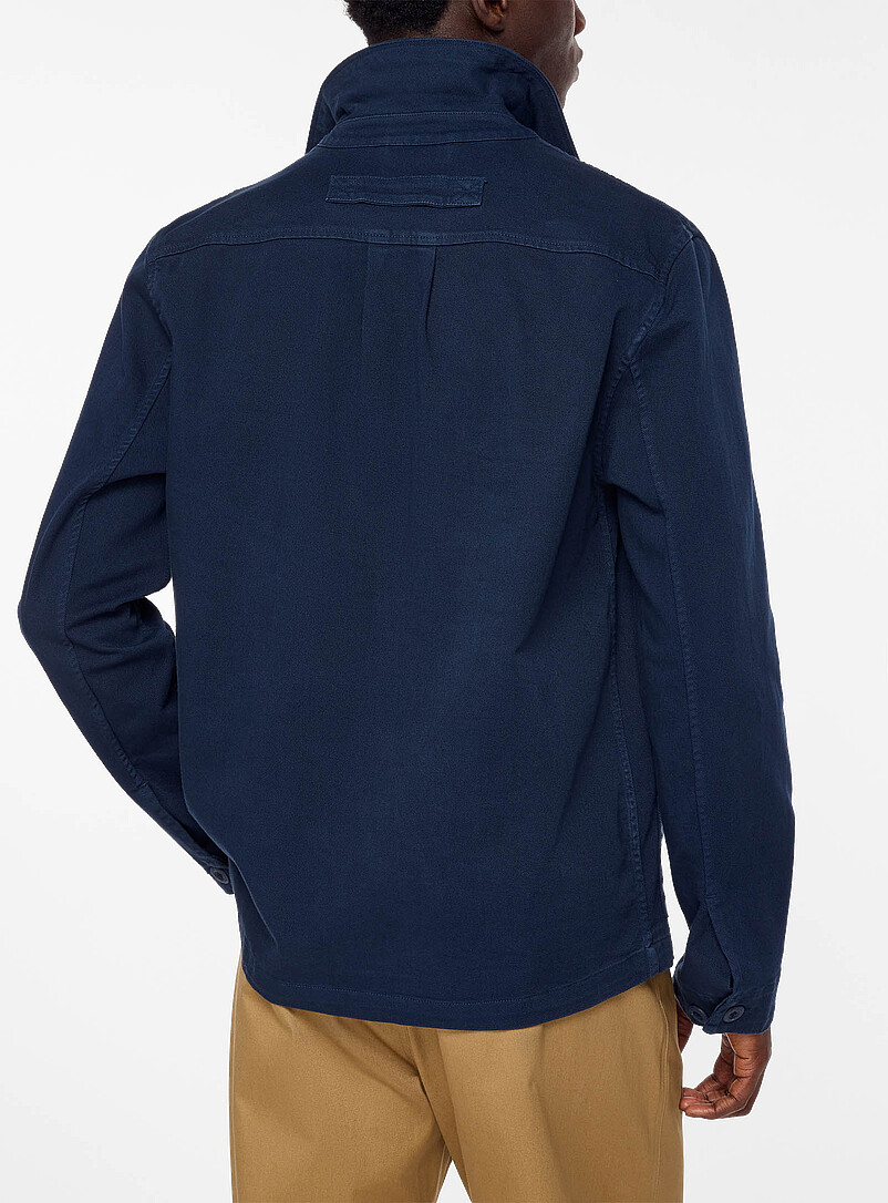 Navy twill chore jacket product image 3