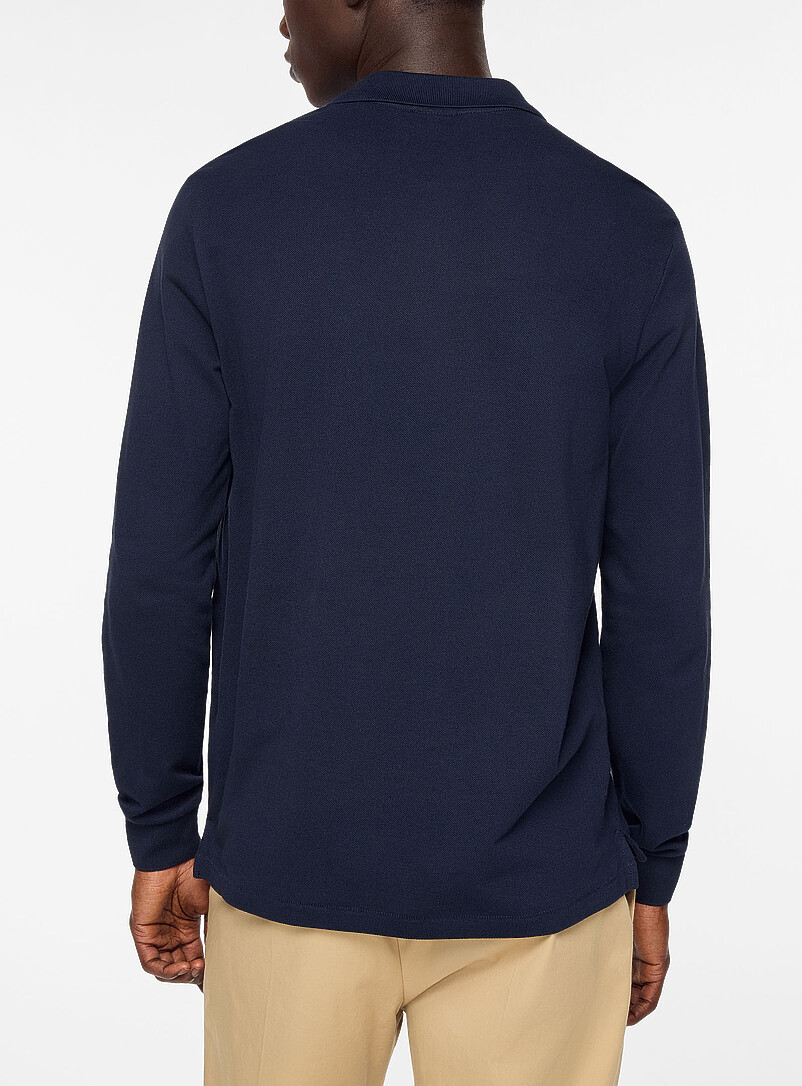 Colourful zebra long-sleeve piqué polo shirt product image 2