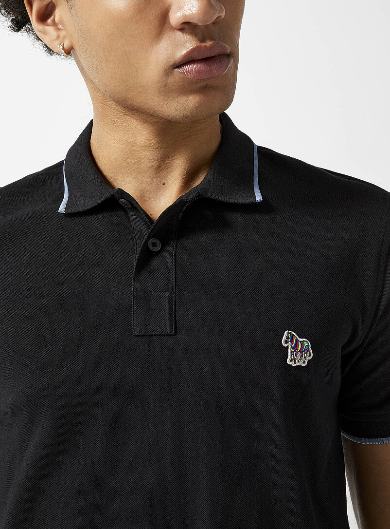 Accent edging piqué polo shirt product image 2