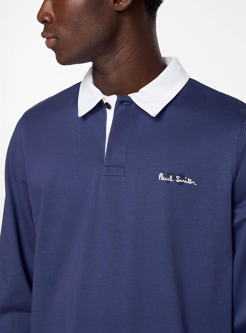 Contrast collar rugby polo product image 2