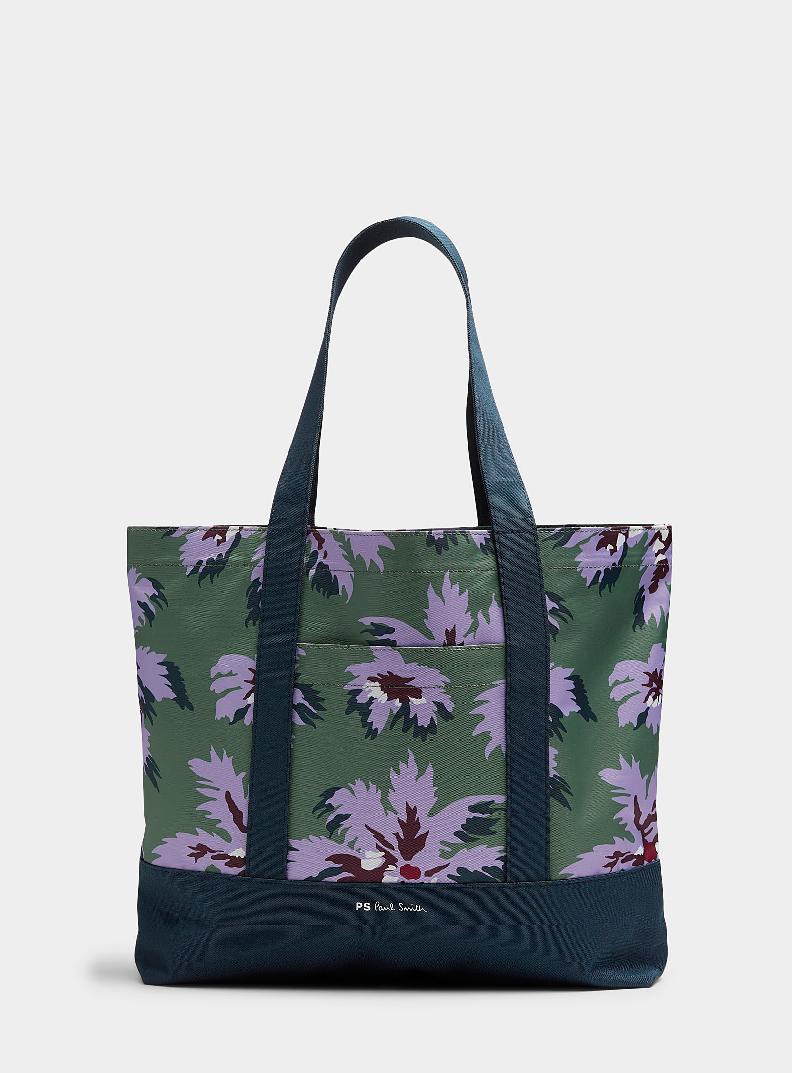 Ps By Paul Smith Floral-print Canvas Tote Bag In Lilacs