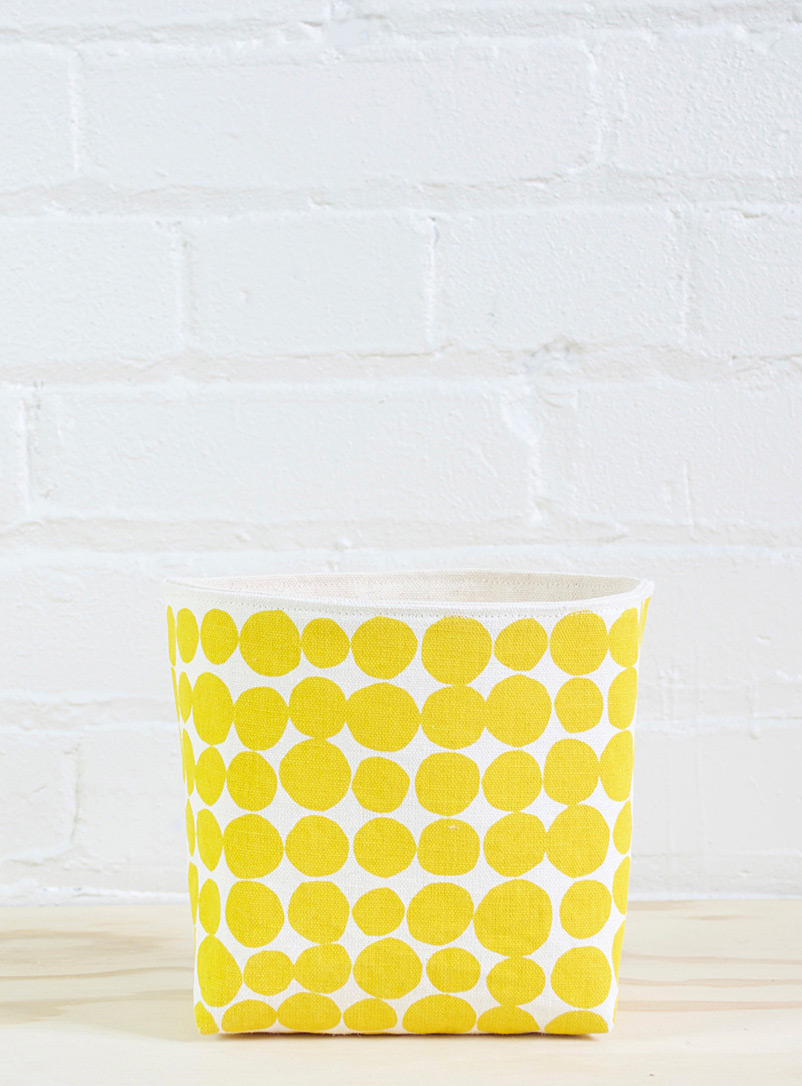 Smith Made Medium Yellow Large all-yellow basket 2 sizes available