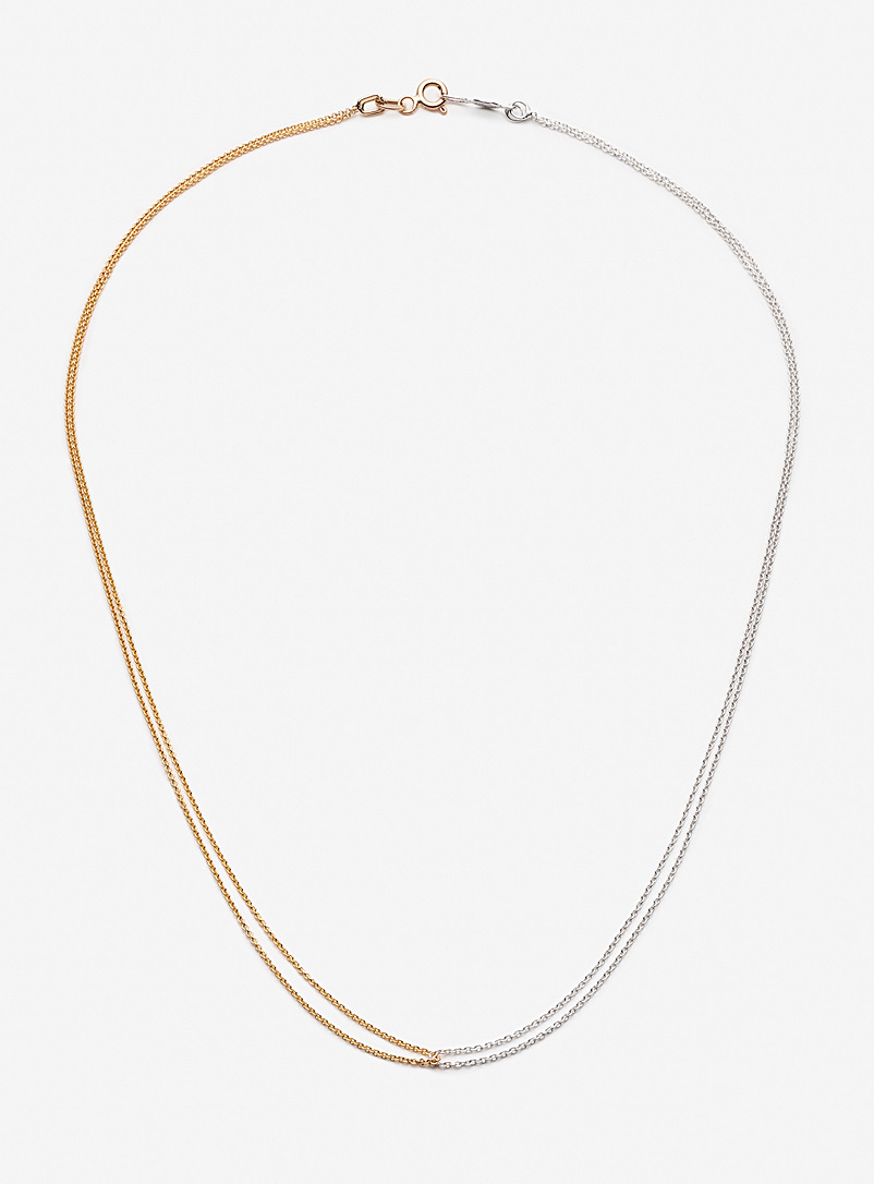 Camillette Assorted Loop gold and silver necklace