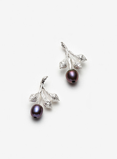 Les boucles d'oreilles en argent sterling Bouquet