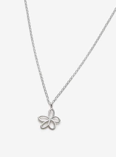 Le collier argent sterling marguerite