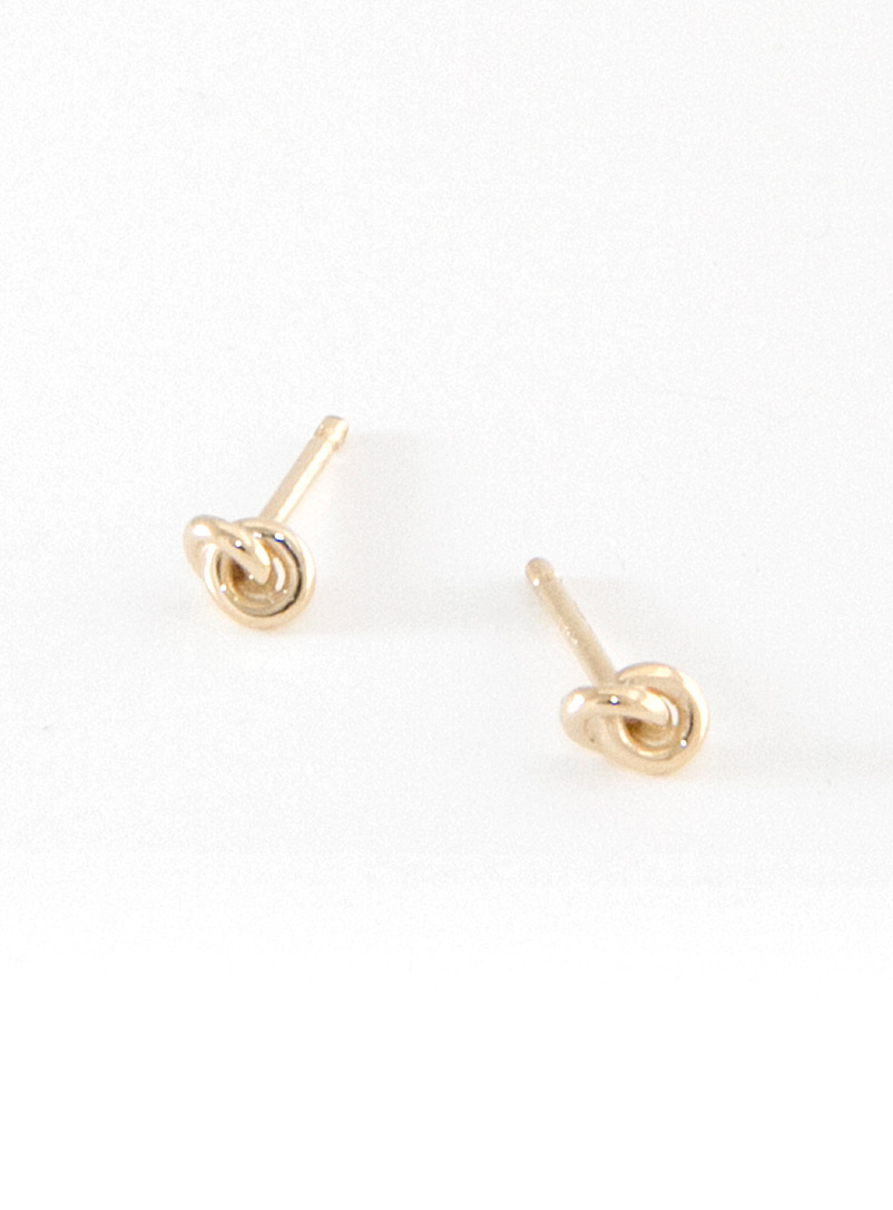 Camillette Assorted Knot solid gold earrings