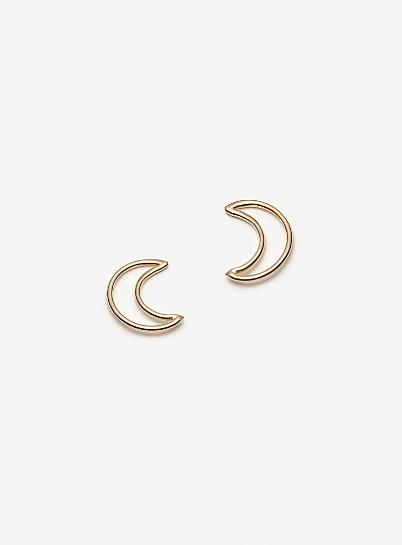 Camillette Moon Gold-plated celestial earrings