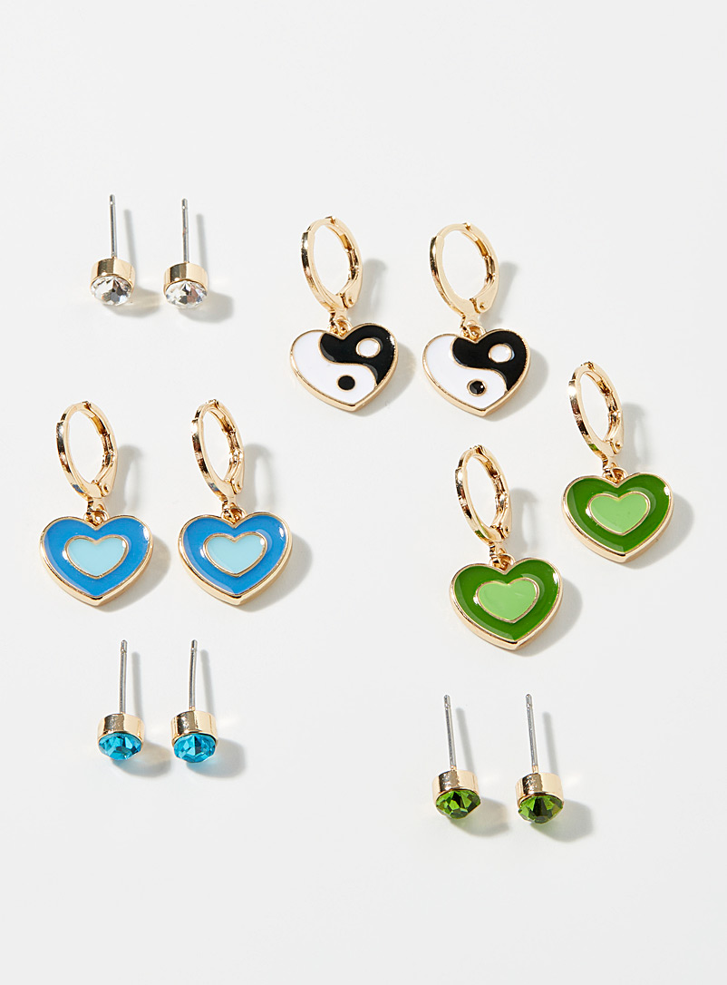Simons Assorted Charming earrings Set of 6 for women