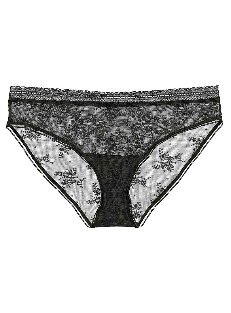 Lace and crochet bikini panty | Miiyu | Shop Bikini Panties Online | Simons
