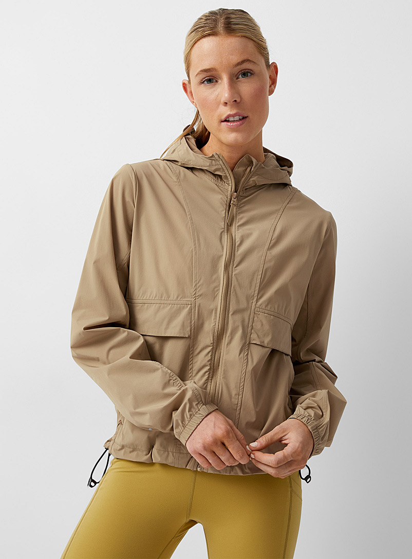 I.FIV5 Honey Windproof stretch jacket with water-repellent finish for women