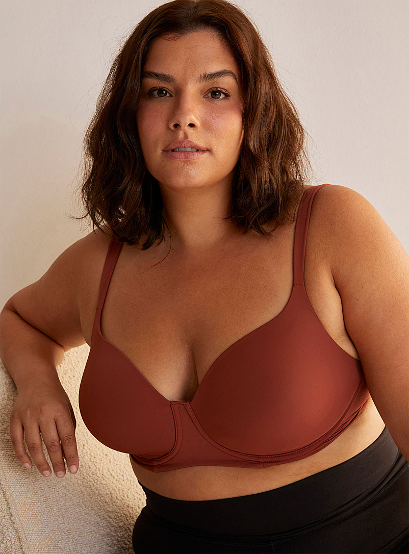 Miiyu Copper Phoenix colourful full-coverage bra Plus size for women