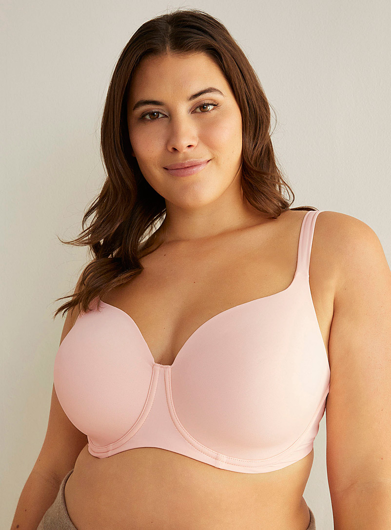 Miiyu Pink Phoenix colourful full-coverage bra Plus size for women