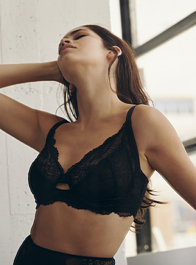 Lace sheer balconette bra, Miiyu, Shop Unlined Bras & Bra Tops For Women  Online