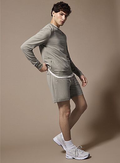 Ultra-soft jersey crew-neck sweatshirt