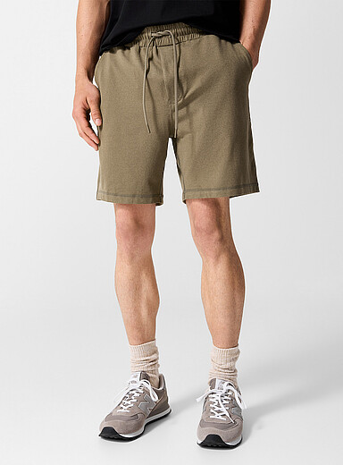 I.FIV5 Mossy Green Ultra-soft jersey short for men