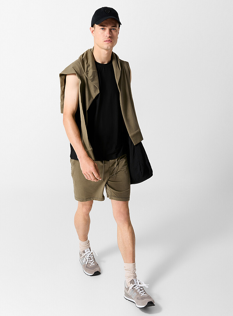 I.FIV5: Le short jersey ultradoux Gris clair pour homme