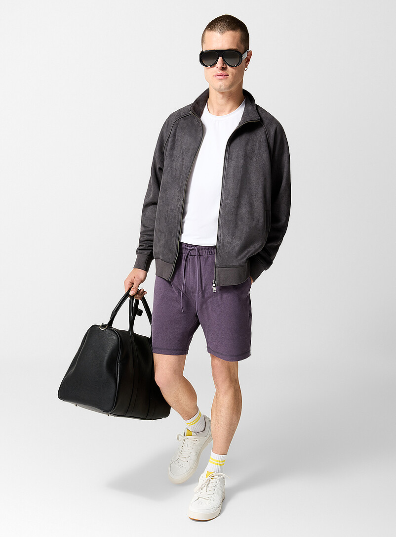 I.FIV5: Le short jersey ultradoux Gris clair pour homme