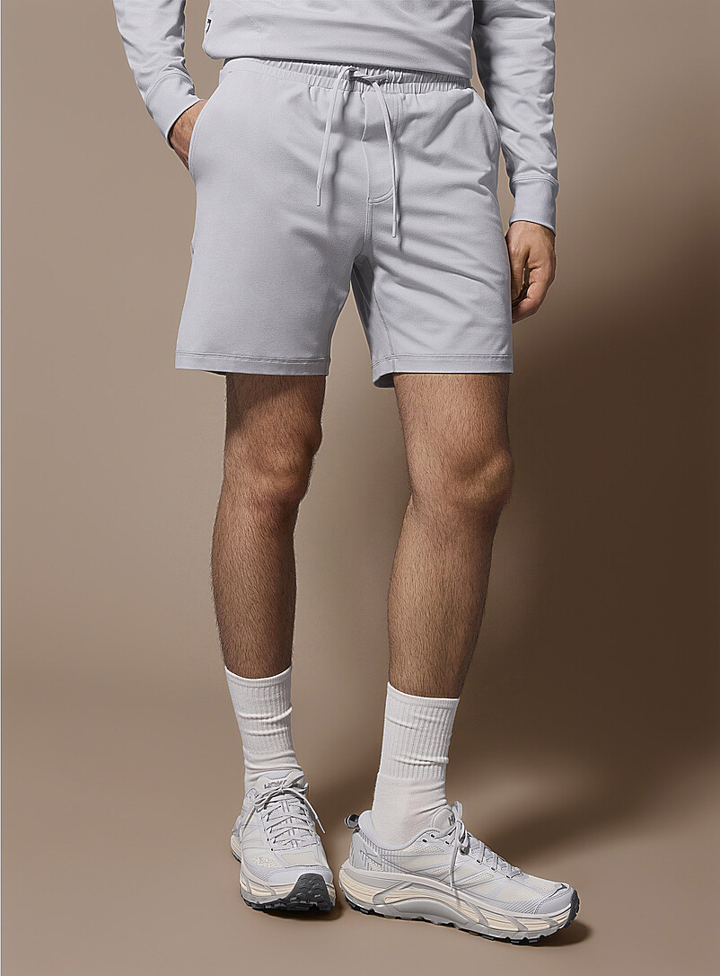 I.FIV5: Le short jersey ultradoux Gris clair pour homme