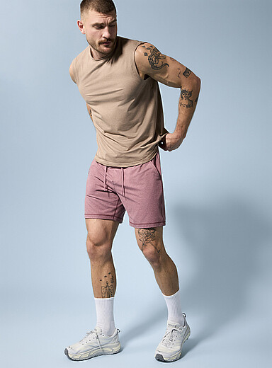 I.FIV5 Burgundy Ultra-soft jersey short for men